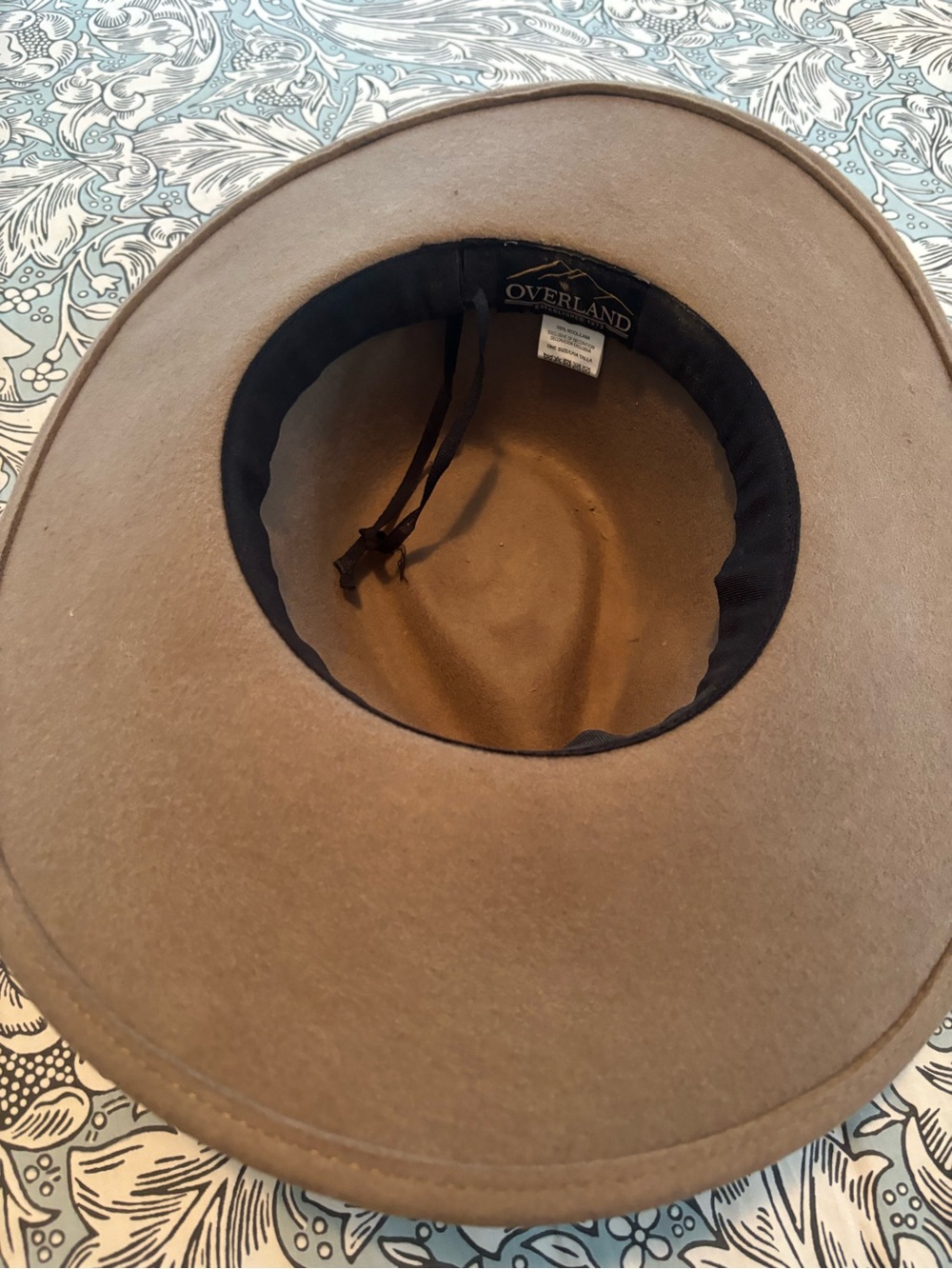 Overland Brown Felt Hat with Feather Trim - Picture 6 of 9